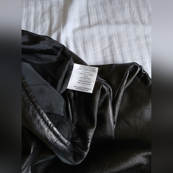 Vintage black Danier leather pants - Picture 6 of 8